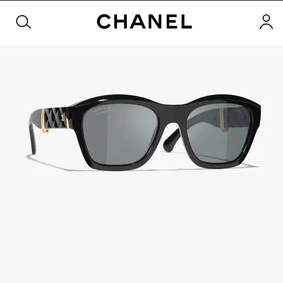 CHANEL | Accessories | Chanel Black Square Sunglasses With  display picture 1